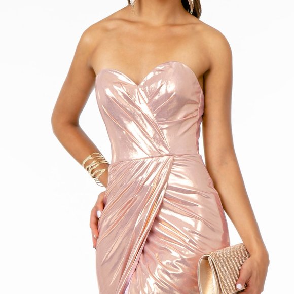 Sweetheart Strapless Leg Slit Prom Dress GSGL2894 - Picture 2 of 9